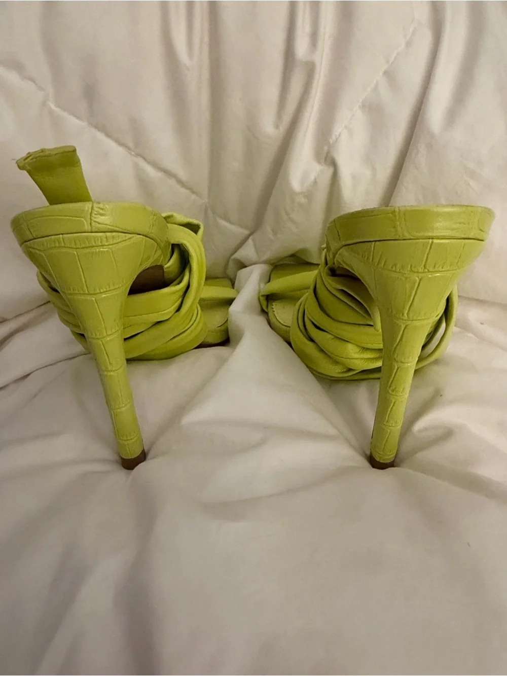 Steve Madden Neon Lace Up Heels